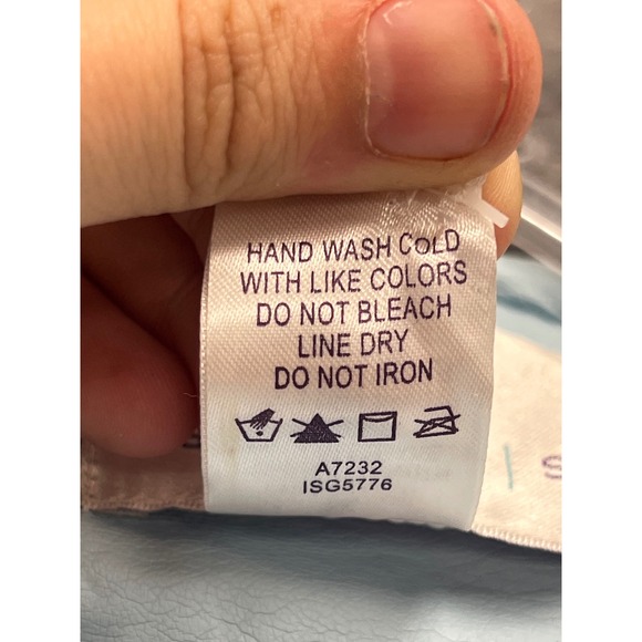 Susan Graver Faux Leather Jacket Womens 2X Blue Beaded Floral Embroidery New - Picture 7 of 12